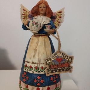 "Angel of hospitality" Jim Shore, hand-painted fig